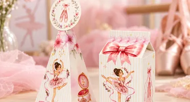 Caixas Milk e Pirâmide Bailarina - Kits 20 ou 40