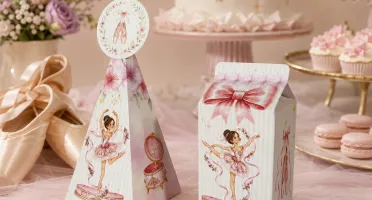 Caixas Milk e Pirâmide Bailarina - Kits 20 ou 40