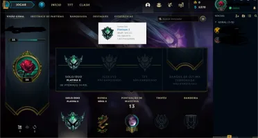 CONTA SMURF PLATINA 2 - 61% WIN - 6.330 Essencias - 24 CHAMP