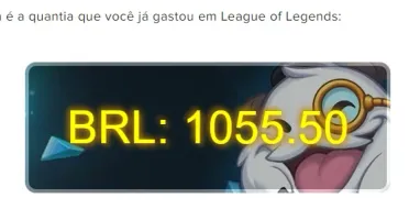 Conta de lol e valorant com mais de 1000 reais gastos