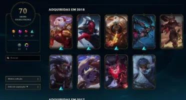 Conta de lol e valorant com mais de 1000 reais gastos