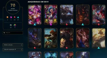 Conta de lol e valorant com mais de 1000 reais gastos