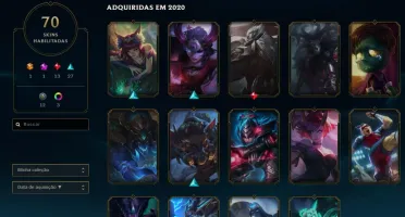 Conta de lol e valorant com mais de 1000 reais gastos