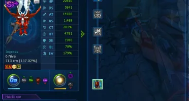 Conta Midgame LADMO Servidor Omegamon