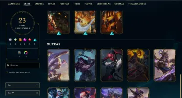 Esmeralda 4 com 80 Champs e 23 Skins +4 Vitoriosas