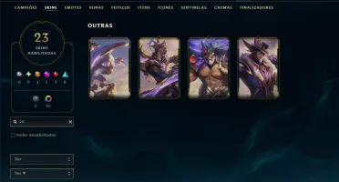 Esmeralda 4 com 80 Champs e 23 Skins +4 Vitoriosas