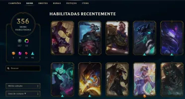 CONTA LOL 356 SKINS ÓTIMO PREÇO