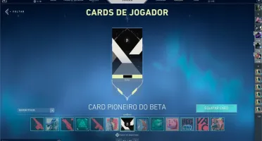 🔥 Valorant Beta Fechado | Card Pioneiro + Chaveiro Beta