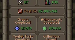 ótima conta osrs (old school runescape) com 133 dias de memb
