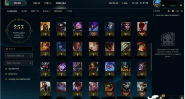 Conta 81 campeões 36 skins nível 41