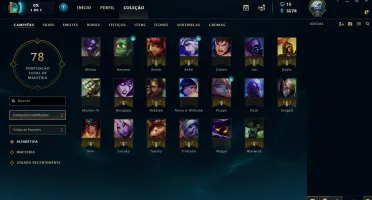 Conta Unranked League of legends