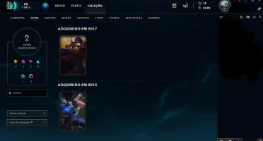 Conta Unranked League of legends