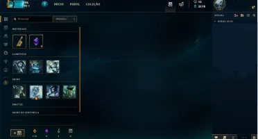 Conta Unranked League of legends