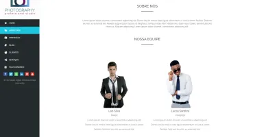 Site Fotografia administrável, sem banco de dados