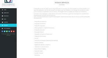 Site Fotografia administrável, sem banco de dados