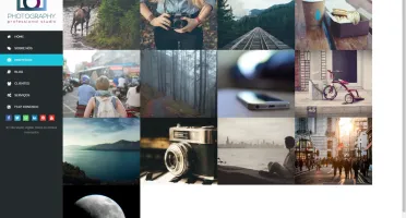 Site Fotografia administrável, sem banco de dados