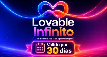 Créditos Lovable Infinitos, sem limite pra sua criação