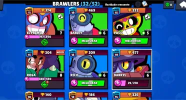 CONTA BRAWL STARS, NÍVEL 70, 10000 TROFÉIS! BARATA!
