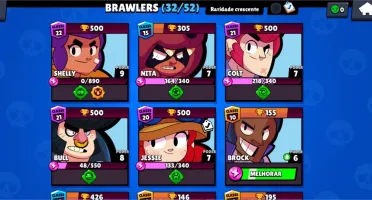CONTA BRAWL STARS, NÍVEL 70, 10000 TROFÉIS! BARATA!