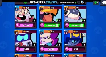 CONTA BRAWL STARS, NÍVEL 70, 10000 TROFÉIS! BARATA!
