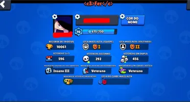 CONTA BRAWL STARS, NÍVEL 70, 10000 TROFÉIS! BARATA!