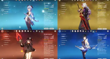 Conta AR60 Hutao, Yelan C1, Zhongli, Shogun, Alhaithan....