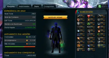 Conta de Runescape 3 99 all  alguns 120