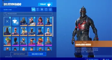 Conta Fortnite com Cavaleiro Negro + Duende+ Salve o mundo