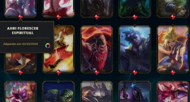 Conta LoL (MMR Mestre) lvl 1293 656 skins + Conta Valorant