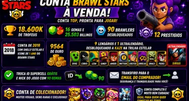 Conta Muito Forte 10 Lendários / 90 Brawn - Transfiro Email