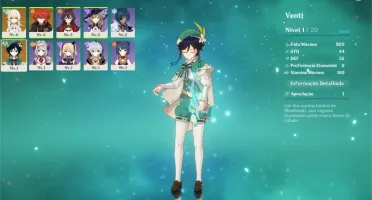 Genshin Impact / AR7 / Diluc + Venti + 4 SR
