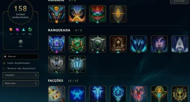 Conta todos os Champ / 143 Skins / Diamante 4