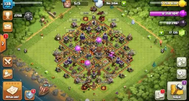 Vila em Clash of Clans CV 10 FULL + 17.000 GEMAS