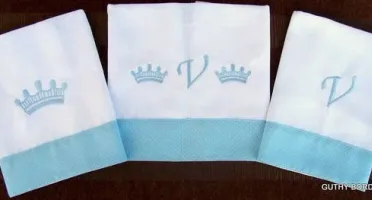 Kit com 3 Fraldas de Boca Personalizadas