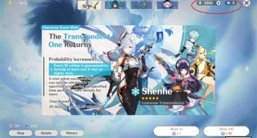 Conta AR 46 - 4 Chars 5* - Arma 5* - 3300+ Primogens