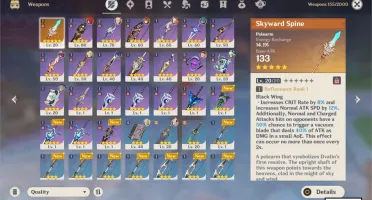Conta AR 46 - 4 Chars 5* - Arma 5* - 3300+ Primogens