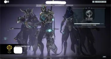 Conta de Warframe MR30 de 7 anos e clan nivel 10