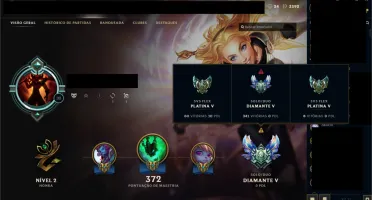 Conta Diamante 5 + todos os personagens + 42k rp de skins