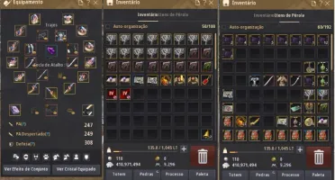 Conta Black Desert SA Com PETS T3 e T4 e barraca P2W
