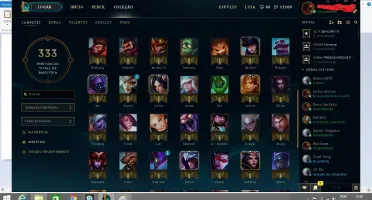 conta platina de league of legends