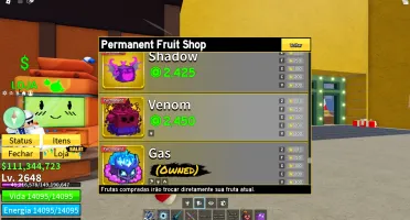 Conta Blox Fruits mais de 20k de robux gastos