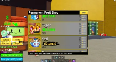 Conta Blox Fruits mais de 20k de robux gastos
