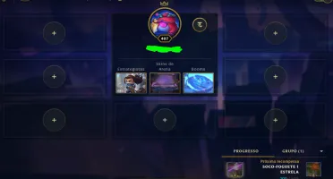 conta lol com 257 skins e todos os champs + 4215 de rp