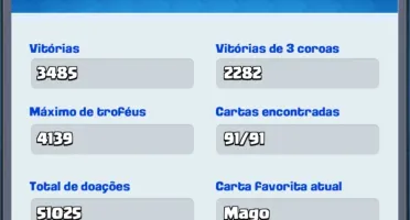 Conta Clash Royale Todas as Cartas e Lendárias Liga 1