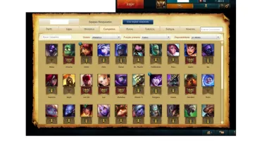 Conta league of legends/33 campeões/1 skin