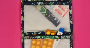Porta Medicamentos Artesanal com 2 Compartimentos