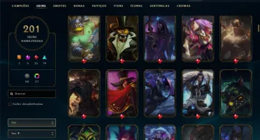 Conta LOL - 200+ skins - GOLD
