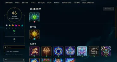 Platina 4 com 35 Champs e 7 Skins