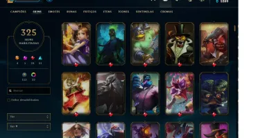 CONTA COM 325 SKINS E QUASE TODOS CHAMPS