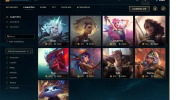 CONTA COM 325 SKINS E QUASE TODOS CHAMPS